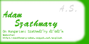 adam szathmary business card